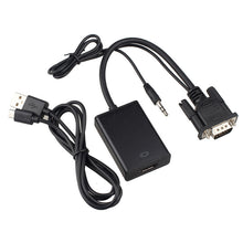VGA To HDMI Output 1080P HD+Audio TV AV HDTV Video Cable Converter Adapter IMY66