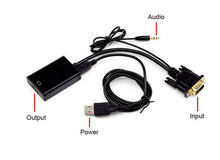 VGA To HDMI Output 1080P HD+Audio TV AV HDTV Video Cable Converter Adapter IMY66