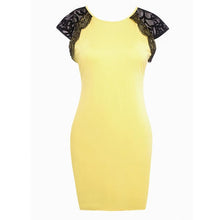 Vestidos Femininos Casual Dress Women Lace Floral Patchwork Short Sleeve Party Evening Mini Dress IMY66