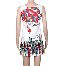 Vintage Boho Women Casual Dress Ladies 3D Pattern Sleeveless Mini Beach Tank Vest Dress vestidos femininos IMY66