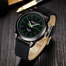 Vintage Classic Mens Watches Waterproof Faux Leather Black Case Strap s Quartz Army Watch IMY66