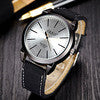 Vintage Classic Mens Watches Waterproof Faux Leather Black Case Strap s Quartz Army Watch IMY66