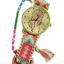 Vintage Dress Watches Dreamcatcher Friendship Bracelet Watches Women Braid Watches Relogio Feminino IMY66