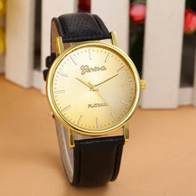 Vintage Dress Watches Luxury Womens Geneva Faux Leather Band Analog Quartz WristWatch Watches Clock Hours Time IMY66