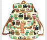 Vintage Women Canvas Bird&Owl&Flag Printing Backpack Travel Rucksack Hobo School Bago Satchel Bookbags Backpack IMY66