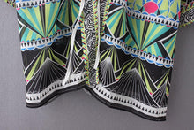 Vintage Women Chiffon Blouses Boho National Print Frenum Shawl Kimono Cardigan Tops Bikini Cover up Outwear IMY66