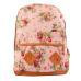Vintage Women Girl Sweet Canvas Rucksack Flower Printing Backpack School College Book Travel Shoulder Bag IMY66