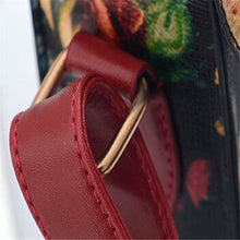 Vintage Women Messenger Bag Ladies Paint Flower PU Leather Crossbody Handbag Tote Bags bolsas femininas IMY66