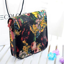 Vintage Women Messenger Bag Ladies Paint Flower PU Leather Crossbody Handbag Tote Bags bolsas femininas IMY66