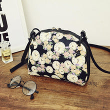 Vintage Women Printing Shoulder Shell Bag Ladies PU Leather Purse Satchel Messenger Crossbody Bag bolsa IMY66