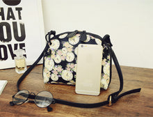 Vintage Women Printing Shoulder Shell Bag Ladies PU Leather Purse Satchel Messenger Crossbody Bag bolsa IMY66