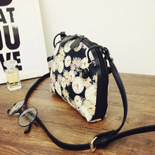 Vintage Women Printing Shoulder Shell Bag Ladies PU Leather Purse Satchel Messenger Crossbody Bag bolsa IMY66