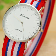 Vogue Canvas Band Watches For Men Women Quartz Wrist Watch Relogios Femininos masculino Clock Lovers Couple Watches IMY66