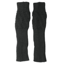 Warm Solid Color Women Girl Fingless Knitted Long Gloves Female IMY66