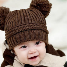 Colorful Lovely Baby Girls Boys Hats infantile Kintted Crochet Beanie Caps Hats Thermal kids wears For 6-18months IMY66