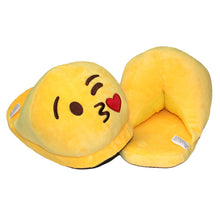 Funny Adult Emoji Cartoon Warm Slippers Plush Slippers Expression Half a Pack With Wool Slippers zapatilla casa IMY66