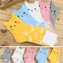 Funny Socks For Women 3D Cat Footprints Socks Cute Women's Cotton Tube Socks calcetines mujer IMY66