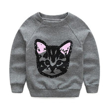 Lovely Baby Kids Set Clothes Long Sleeve Cats Print Sweatershirt Tracksuit+Pants Outfits Set Clothes Outfits Suit IMY66