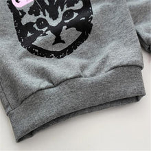 Lovely Baby Kids Set Clothes Long Sleeve Cats Print Sweatershirt Tracksuit+Pants Outfits Set Clothes Outfits Suit IMY66