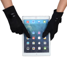 Warm Gloves For Women Leather Phone Touch Screen Gloves Soft Wrist Gloves Mittens Cashmere Military Glove IMY66