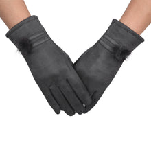 Warm Gloves For Women Leather Phone Touch Screen Gloves Soft Wrist Gloves Mittens Cashmere Military Glove IMY66