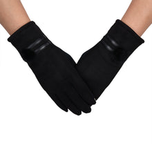 Warm Gloves For Women Leather Phone Touch Screen Gloves Soft Wrist Gloves Mittens Cashmere Military Glove IMY66