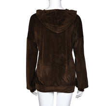 Warm Hooded T-Shirts For Women loose Pocket Pure Velet Hoodie Sweatshirt tee shirt femme camiseta mujer IMY66