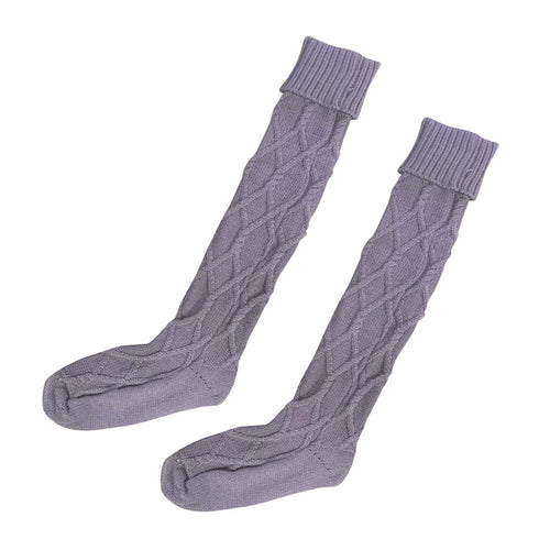 Warm Socking For Women Balls Knitted Long Boot Socks Over Knee Thigh High Stocking Over Knee High Socks korean IMY66