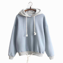 Warm Tee Shirts Sweatshirt For Women Plus Velvet Long Sleeve Tops Casual Patchwork Hoodies Hooded camisetas y top IMY66