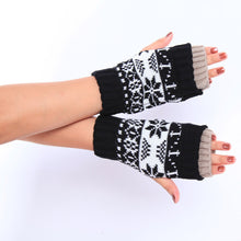 Warm Women Gloves Snowflake Short Keep Knitted Gloves tactical gloves fingerless gloves For Women IMY66