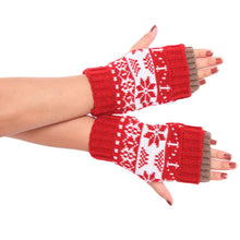 Warm Women Gloves Snowflake Short Keep Knitted Gloves tactical gloves fingerless gloves For Women IMY66