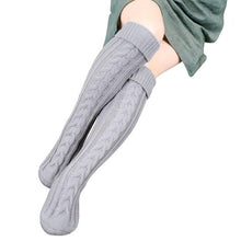Women Foot Knitted Thigh High Stockings Woolen Yarn Over Knee High Stockings Sexy Thick Stockings ings For Women IMY66