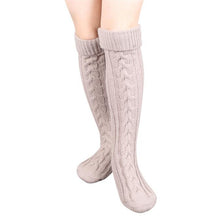 Women Foot Knitted Thigh High Stockings Woolen Yarn Over Knee High Stockings Sexy Thick Stockings ings For Women IMY66
