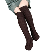 Women Foot Knitted Thigh High Stockings Woolen Yarn Over Knee High Stockings Sexy Thick Stockings ings For Women IMY66