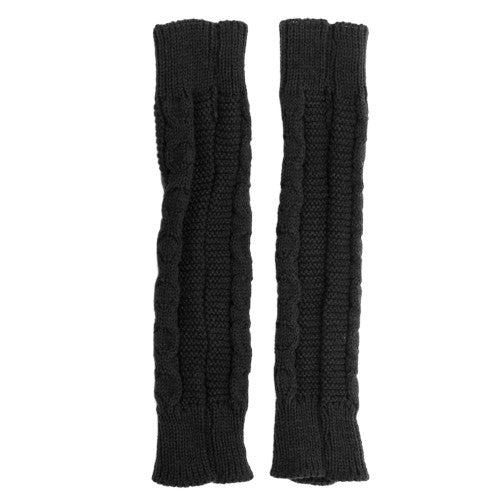 Women Girl Fingless Knitted Long Gloves Female 4 Colors IMY66