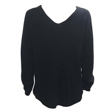 Women Loose Knitted Sweater Solid Sexy V Neck Long Sleeve Knitwear Casual Tops Pullovers pull femme IMY66