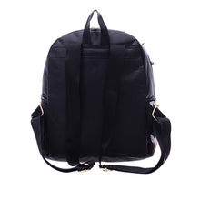 Women Backpack Causal Rivet Floral Printing PU Leather Backpacks For Girls mochilas mujer IMY66