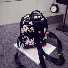 Women Backpack Causal Floral Printing PU Leather Backpacks For Girls,mochila feminina IMY66