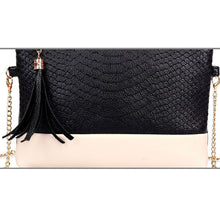 Women Bag Handbag PU Leather Patchwork Shoulder Zipper Tassel Bags Tote Messenger Crossbody Bag Purse bolsas femininas IMY66