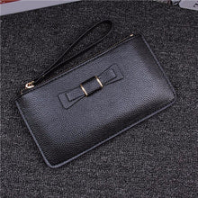 Women Bag Lady Long Wallets Bow Card Cash Receipt Holder Purse Female PU Leather Purse Clutch Handbag Carteira Feminina IMY66