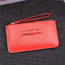 Women Bag Lady Long Wallets Bow Card Cash Receipt Holder Purse Female PU Leather Purse Clutch Handbag Carteira Feminina IMY66