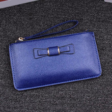 Women Bag Lady Long Wallets Bow Card Cash Receipt Holder Purse Female PU Leather Purse Clutch Handbag Carteira Feminina IMY66