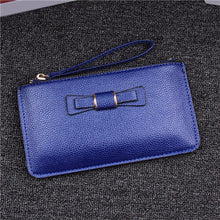 Women Bag Lady Long Wallets Bow Card Cash Receipt Holder Purse Female PU Leather Purse Clutch Handbag Carteira Feminina IMY66