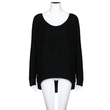 Women Batwing Sleeve Loose Knitted Sweater Pullover Casual Long Sleeve Tops Knitwear Pull Femme Jumper IMY66