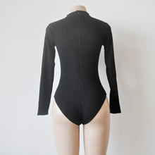 Women Bodysuits Sexy Halter V-neck Long-Sleeved Shirt Straps Bodycon Bandage Romper Jumpsuit Macacao Feminino Overall IMY66