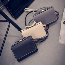 Women Bow PU Leather Handbags Lady Shoulder Messenger Crossbody Small Bag Tide bolsa feminina Dollar Price IMY66