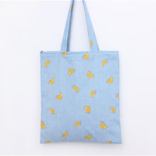 Women Canvas Shoulder Bag Student Banana Print Handbags Bag Travel Bag Casual Totes bolsa feminina IMY66