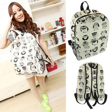 Women Canvas Travel Satchel Shoulder Bag Backpack School Rucksack Owl IMY66