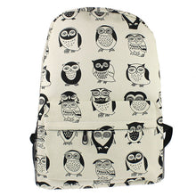 Women Canvas Travel Satchel Shoulder Bag Backpack School Rucksack Owl IMY66