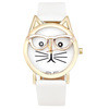 Women Cartoon Watches Ladies 3D Glasses Cat Girl Dial Quartz Wrist Watch montre femme relogio feminino Clock Hours IMY66